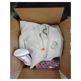 Box Lot, Cup, Curtains  & Soap Dispenser