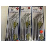 3pkgs. Stainless Drinking Straws.  4/ pkg.