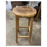 Vintage Wooden Washburn Barstool