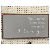 Wall decor. 25.5x13.5