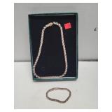 Sterling Singapore Necklace & Bracelet