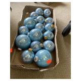 Blue Christmas balls.