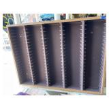 Wood box used as cassette holder. 25x18.5x2.5in