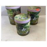 3pc Easter Bunny theme Canister set.