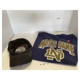 Moonshine Hat & Long Sleeve Notre Dame Shirt Mens
