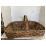Vintage Large Flat Basket
