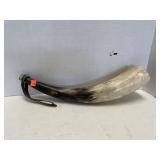 Vintage Animal Horn w/ Mouthpiece & Strap