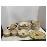 Poppytrail Rooster Dishware Set - Plates,