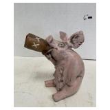 Drinking Pig Decor Piece