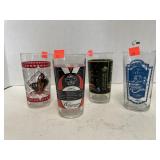 4 ct. - Assorted Horse Racing Glasses - Kentucky