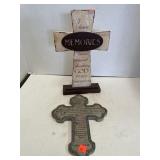 2 ct. - Crosses with Scripture Decor