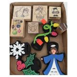 Lot of rubber & foam stamps. Some D.O.T.S.