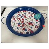 Pioneer Woman metal tray. 15in diameter.