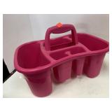 Divided tote. Shower. Cleaning