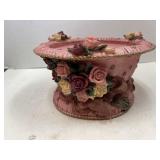 Heavy. Candle holder / riser. 5hi x 9in diam