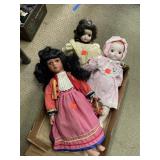 3 ct. - Vintage Porcelain Dolls