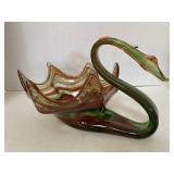 Beautiful Vintage Glass Swan