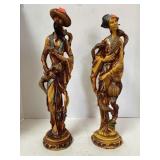 Oriental Figurines (app 18in Tall)