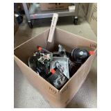 Group Lot Serving Plates, Fishing Reel, & More