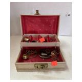Vintage Jewelry Box & Jewelry