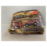 Tonka Die-Cast Truck & Horse Trailer Toy