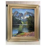 Framed Canvas Painting (app 18x24in)