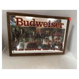 Vintage Budweiser Mirror/Clock Decor