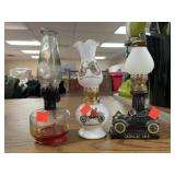 3 ct. - Vintage Oil Lamps - Cadillac, Oldsmobile,