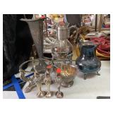 Lot of Vintage Silver Items - Salt Shakers,