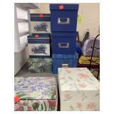 Lot of 8 decorative storage boxes. Photo boxes.