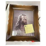 Lighted Picture of Jesus. 10.5x 12.5.