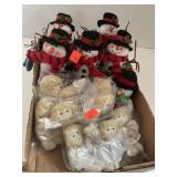 Assorted Snowmen & Angel Christmas Decor