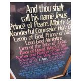 Names of God poster. Framed.