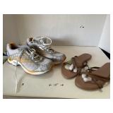 Reebok DMX size 9. Wet Seal sandals. size 10.