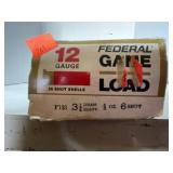 12 gauge shot shells. FEDERAL GAME LOAD. Full