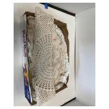 Flat of Crocheted Dollies & Runners