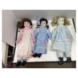 3 ct. - Vintage Porcelain Dolls