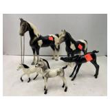 Lot of 5 Horse Figurines.