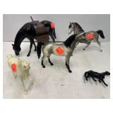 Lot of 5 Horse Figurines.