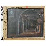 Unique picture in reclaimed wood frame.  23x20in.