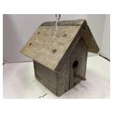 Reclaimed wood Birdhouse. 8.5x8x9in high
