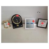 Flat if Clocks & Thermometer/Humidity Gauges