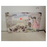 Metal Williams Poultry Food Sign