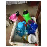 Basket Full of Waterbottles & Travel Cups