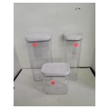 3 Cnt. OXO Pop Airtight Storage Containers