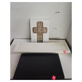 2 Cnt Floating Shelves & Religious Saying Decor