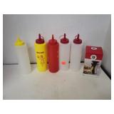 Lot of Mustard, Ketchup or Dressing  Bottles  &