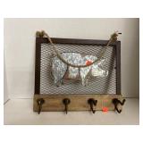 Rustic Farmhouse Pig Hook Decor
