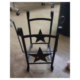 Metal Firewood Rack W/ Stars