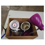 Box of 3 Warming Lamps & 1Desk Lamp